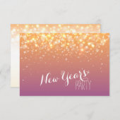 Boules pétillantes de champagne invitation de la f (Devant / Derrière)