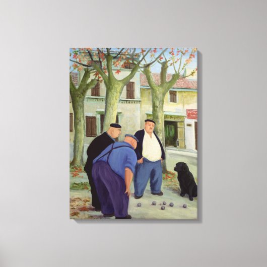Boules-spelers Canvas Afdruk (Voorkant)