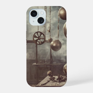 Boules volantes, dans un laboratoire steampunk