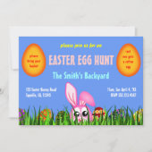 Boulet et oeufs de Pâques mignons en Invitations d (Devant)