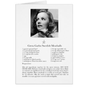 Boulette de viande suédoise de Greta Garbo