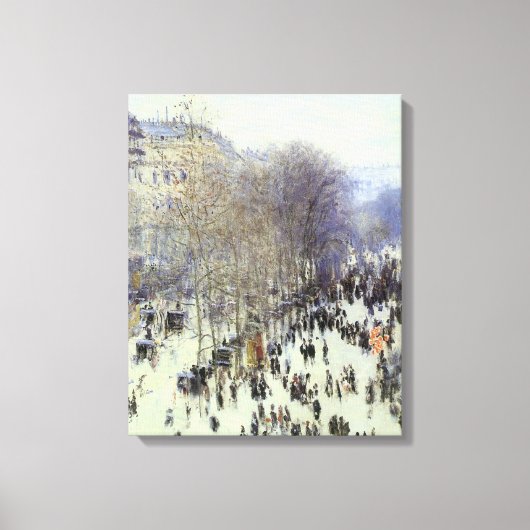 Boulevard de Capucines Wrapped Canvas Afdruk (Voorkant)