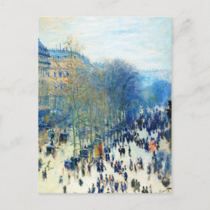 Boulevard des Capucines Claude Monet fine art Briefkaart