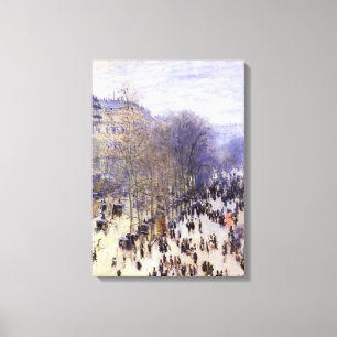Boulevard des Capucines van Claude Monet, Fijne Ku Canvas Afdruk