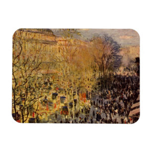 Boulevard des Capucines van Claude Monet, Fijne Ku Magneet