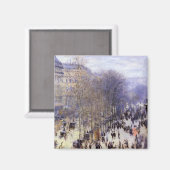 Boulevard des Capucines van Claude Monet, Fine Art Magneet (Voorkant / Achterkant)