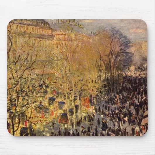 Boulevard des Capucines van Claude Monet, Fine Art Muismat (Voorkant)