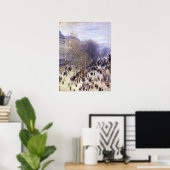 Boulevard des Capucines van Claude Monet, Fine Art Poster (Thuiskantoor)