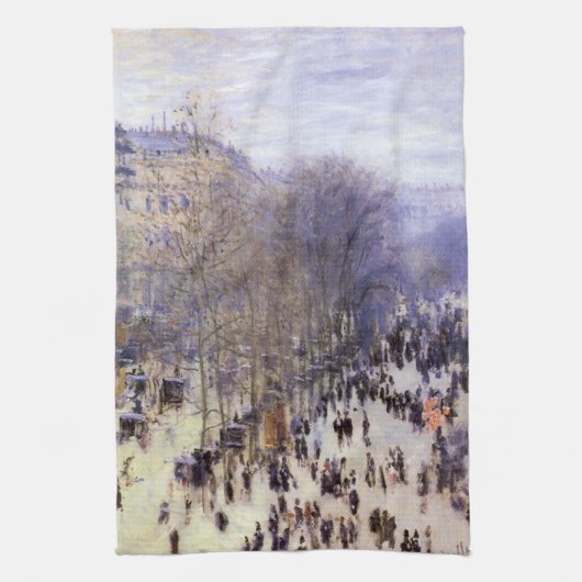 Boulevard des Capucines van Claude Monet, Fine Art Theedoek (Verticaal)