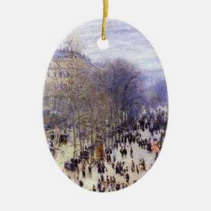 Boulevard des Capucines van Claude Monet, Schilder Keramisch Ornament