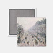 Boulevard Montmartre, 1897 (olie op doek) Magneet (Voorkant / Achterkant)