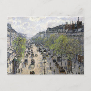 Boulevard Montmartre Spring Paris Camille Pissarro Briefkaart