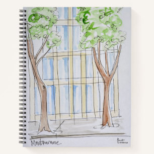 Boulevard Montparnasse Parijs, Frankrijk Notitieboek