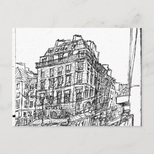 Boulevard Paris architectuur bohême rue existe en Briefkaart (Voorkant)