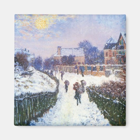 Boulevard Saint Denis Argenteuil door Claude Monet Magneet (Voorkant)
