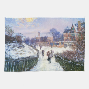 Boulevard Saint Denis Argenteuil door Claude Monet Theedoek