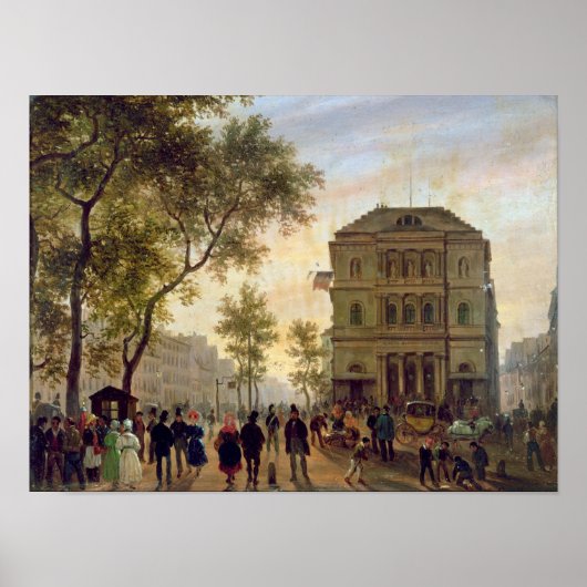 Boulevard Saint-Martin en het Theater de Poster (Voorkant)