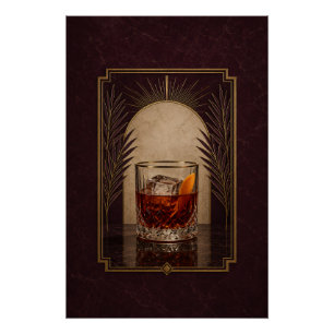 Boulevardier Art Deco Poster Bar Kunst Perfect Poster