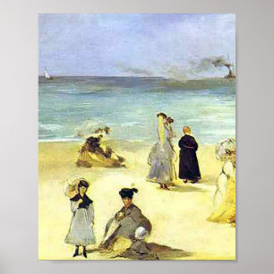 Boulogne Beach by Édouard Manet Poster