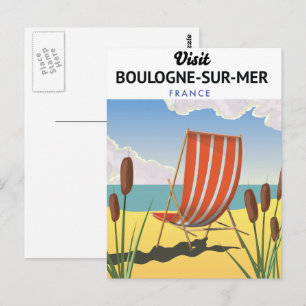 Boulogne-sur-Mer frankrijk reisposter Briefkaart