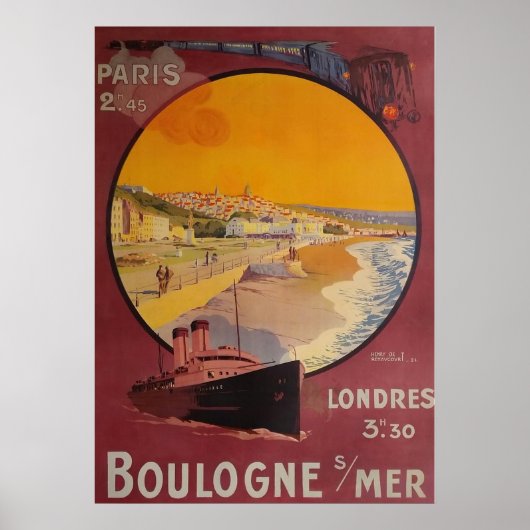 BOULOGNE SUR MER POSTER (Voorkant)