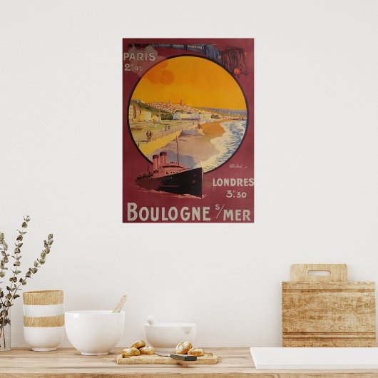 BOULOGNE SUR MER POSTER (Keuken)