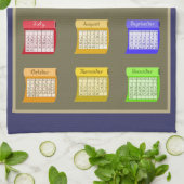 Boulons de Tissu torchon de cuisine 2023 calendrie (Plié)