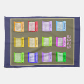 Boulons de Tissu torchon de cuisine 2023 calendrie (Horizontal)