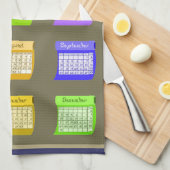 Boulons de Tissu torchon de cuisine 2023 calendrie (Quart Plié)