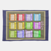 Boulons de Tissu torchon de cuisine 2024 calendrie (Horizontal)