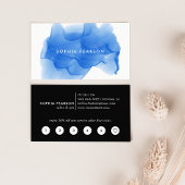 Boulot d'aquarelle bleu Cobalt moderne | Carte de