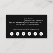 Boulot d'aquarelle Indigo | Carte de fidélité (Dos)