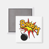 Boum ! aimant carré (Recto/Verso)