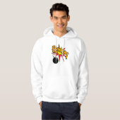 Boum ! Sweat - shirt à capuche, drôle d'illustrati (Devant entier)