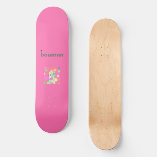 bouman167 vriendelijke regenboog#7 skateboard (Voorkant)