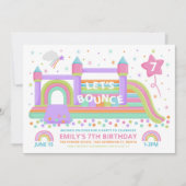 Bounce Birthday Party Invitation Kaart (Voorkant)