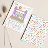 Bounce Birthday Party Invitation Kaart