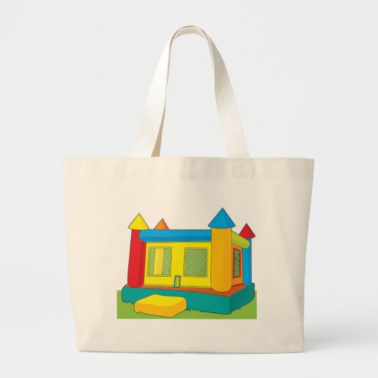 Bounce Castle Grote Tote Bag (Voorkant)