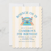 Bounce Castle House Invitation Anniversaire (Devant)