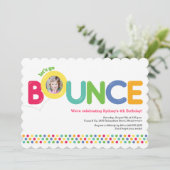 Bounce House Anniversaire Invitation Carte photo M (Debout devant)