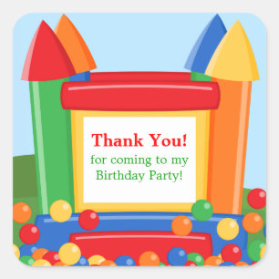Bounce House Anniversaire Sticker