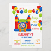 Bounce House Birthday Party Invitations (Devant / Derrière)