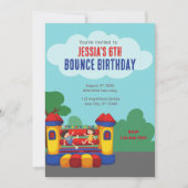 Bounce House Birthday Party Kaart (Voorkant)