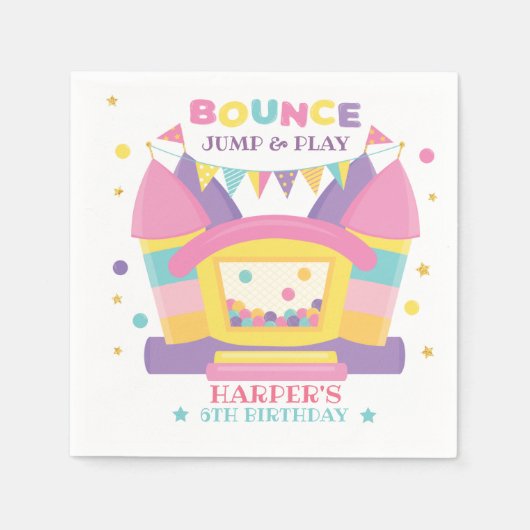 Bounce House Birthday Servet (Voorkant)