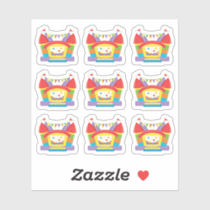 Bounce House Birthday Sticker