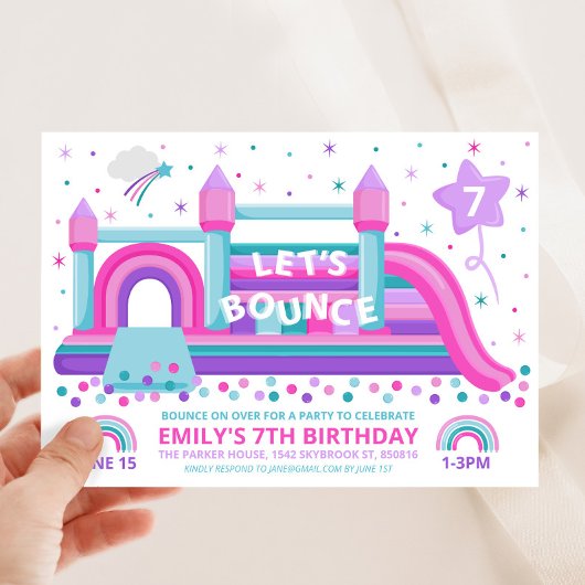 Bounce House Birthday Uitnodiging