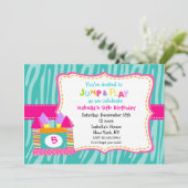 Bounce House Bounce Castle Invitations d'anniversa (Debout devant)