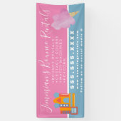 Bounce House Bouncy Jump Inflatables Business Spandoek (Verticaal)