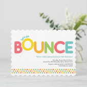 Bounce House Invitation Anniversaire Pink & Aqua (Debout devant)