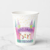 Bounce House Jump Spelen Gymnastiek Kinderen Verja Papieren Bekers (Achterkant)